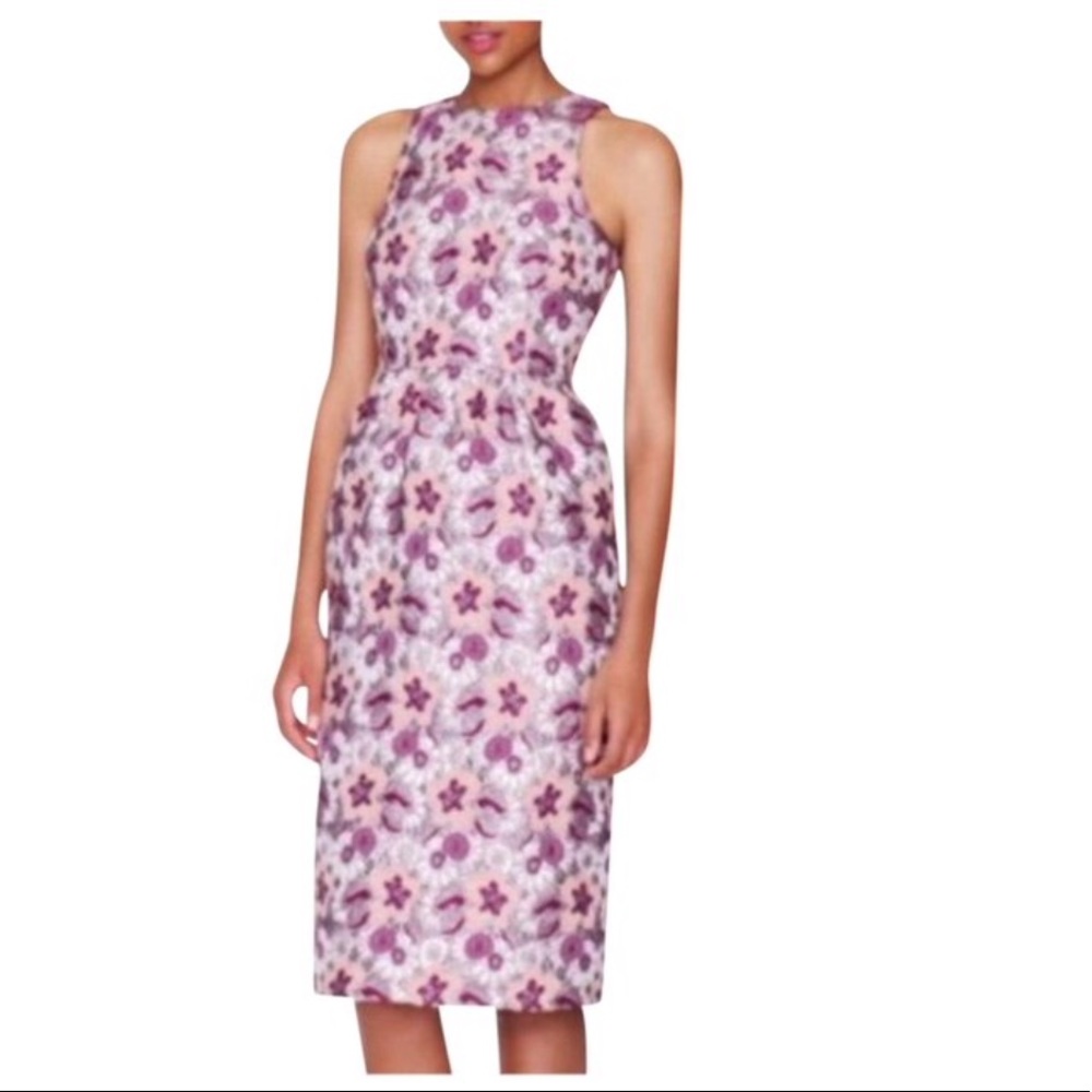 J Crew Collection Silver Ans Brocade Dress NWT